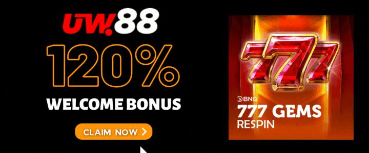 UW88 120% Deposit Bonus- 777 Gems Respin