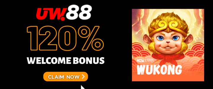 UW88 120% Deposit Bonus- Wukong Hold And Win